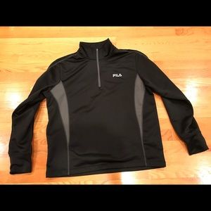 FILA Black & Gray Pullover. Size Medium.